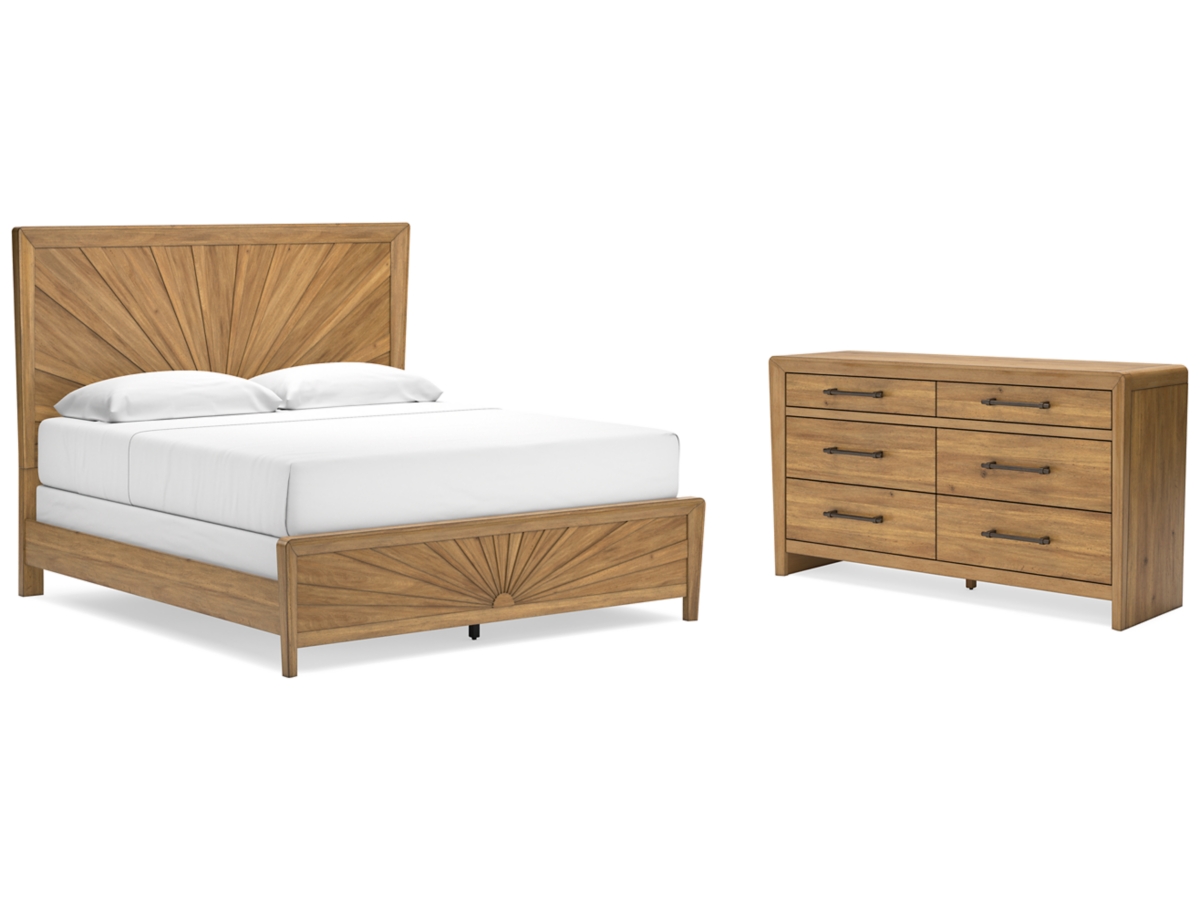 Takston King Panel Bed with Dresser | Ashley