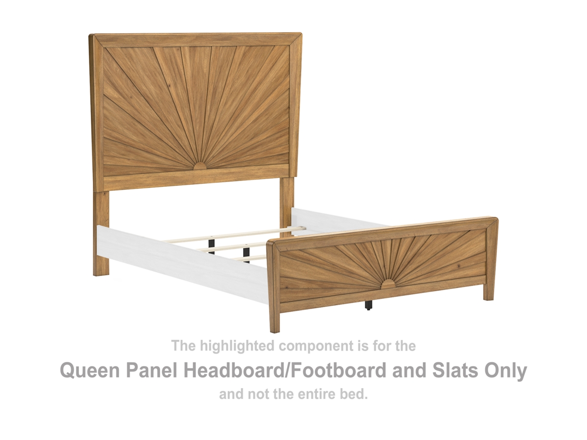 Takston Queen Panel Headboard/Footboard and Slats | Ashley