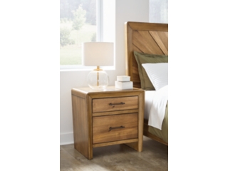 Takston 27" 2 Drawer Charging Nightstand