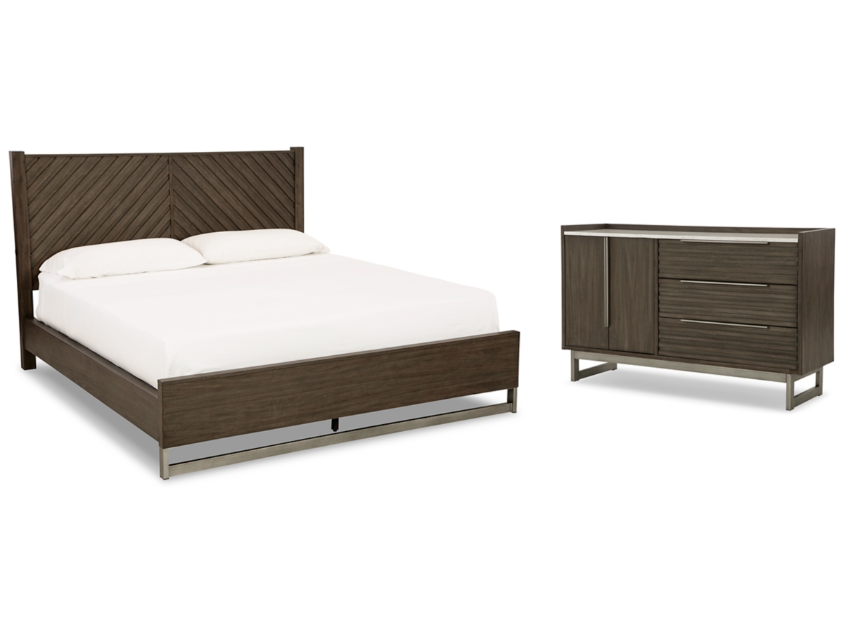 Arkenton Dresser - Grayish Brown/White