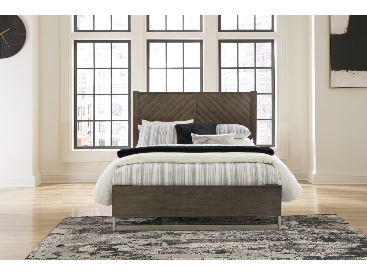 Arkenton Queen Panel Bed - Grayish Brown Arkenton Queen Panel Bed - Grayish Brown