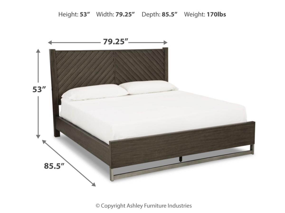 Arkenton King Panel Bed - Grayish Brown Arkenton King Panel Bed - Grayish Brown