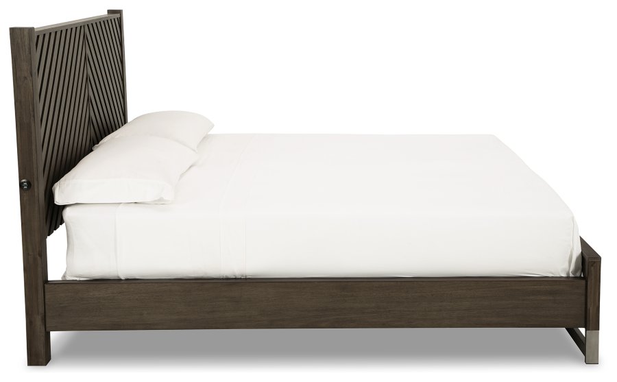 Cama tamaño King, tocador, espejo, cómoda y 2 mesitas de noche Arkenton - image 12