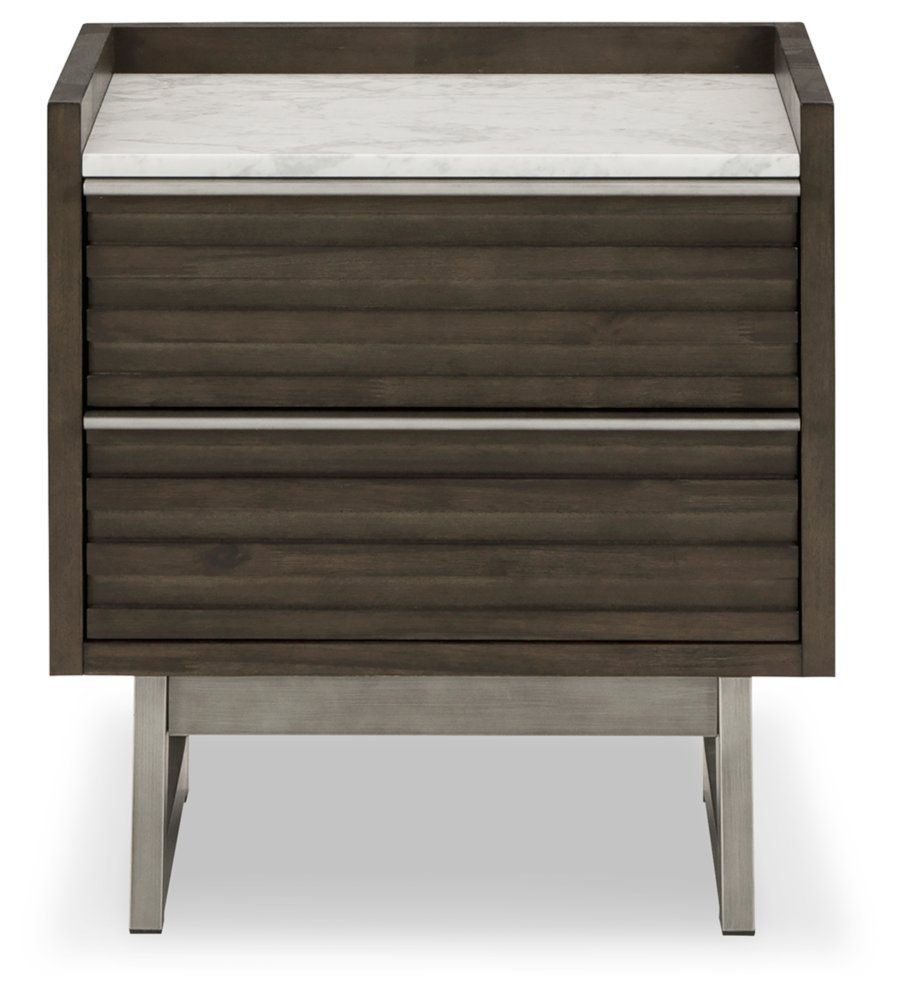 Cama tamaño King, tocador, espejo, cómoda y 2 mesitas de noche Arkenton - image 14