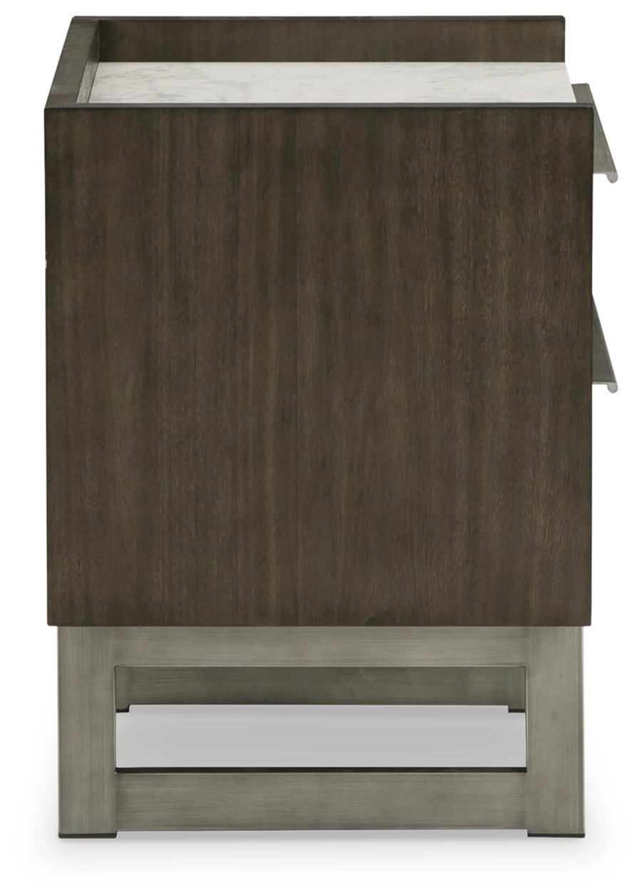 Cama tamaño King, tocador, espejo, cómoda y 2 mesitas de noche Arkenton - image 17