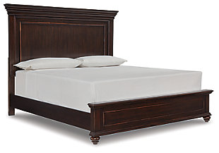 Brynhurst California King Panel Bed, Dark Brown, large