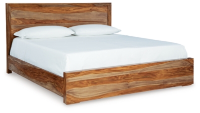 Dressonni Queen Panel Bed, Brown, large