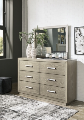 Fawnburg Dresser and Mirror, , rollover