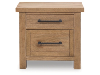 Kristiland 29" 2 Drawer Charging Nightstand