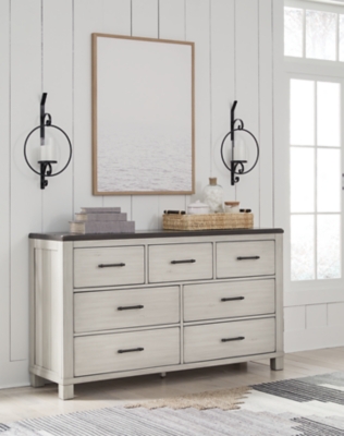 B796-31 Darborn 7 Drawer Dresser, Gray/Brown sku B796-31