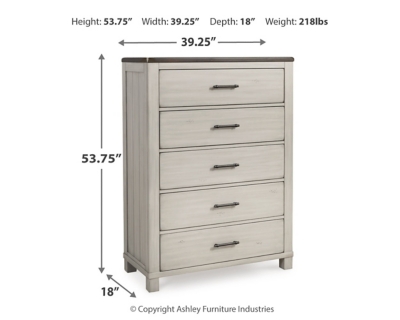 Darborn Queen Panel Bed with Mirrored Dresser, Chest and 2 Nightstands