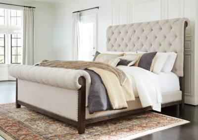 Hillcott Queen Upholstered Bed Ashley Furniture Homestore