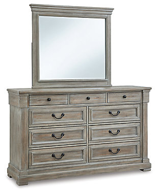 Moreshire 9 Drawer Dresser and Mirror