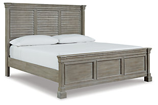 Moreshire California King Panel Bed, Bisque, large