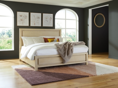 Whittgate King Panel Bed, Light Brown, rollover