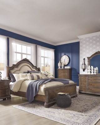 Charmond Queen Upholstered Sleigh Bed Ashley Furniture Homestore