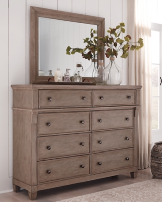 Challene Dresser and Mirror