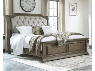 Ralene upholstered deals panel bed