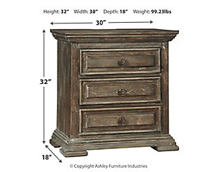 Wyndahl Nightstand Ashley Furniture, Ashley Furniture Triple Bunk Bedside