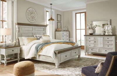 Havalance Queen Poster Bed with 2 Storage Drawers | Ashley Furniture ...
