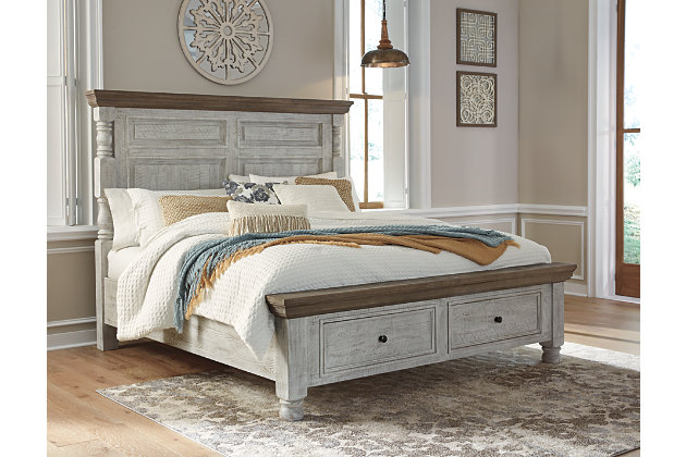 Havalance Queen Poster Bed With 2 Storage Drawers With Dresser Ashley Furniture Homestore
