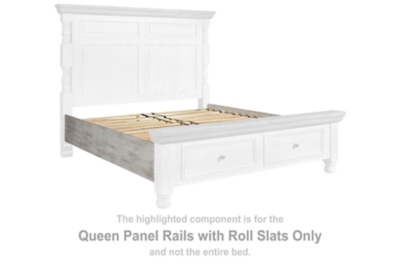 Havalance Queen Panel Rails with Roll Slats | Ashley