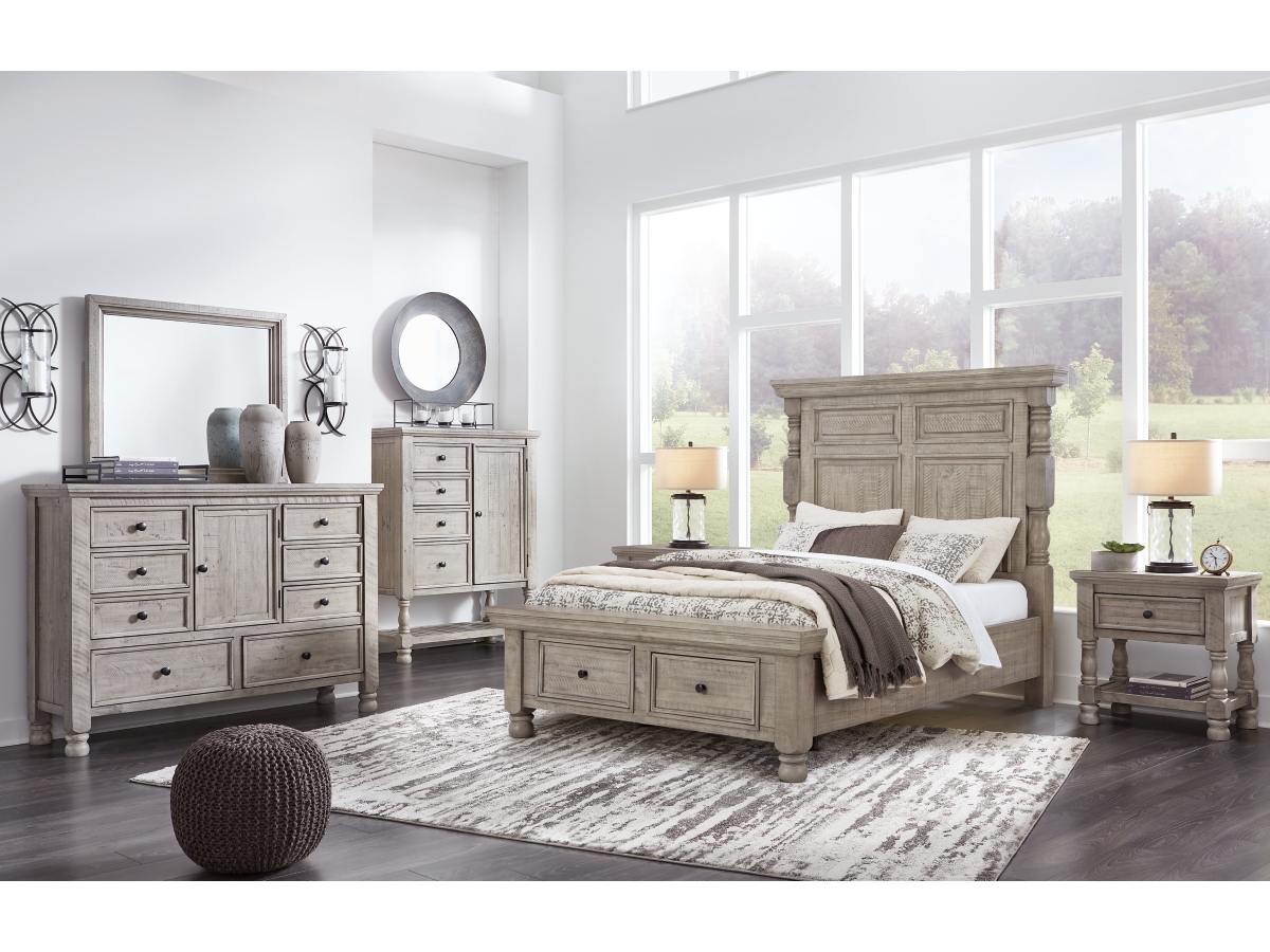 Harrastone Queen Panel Bed | Ashley