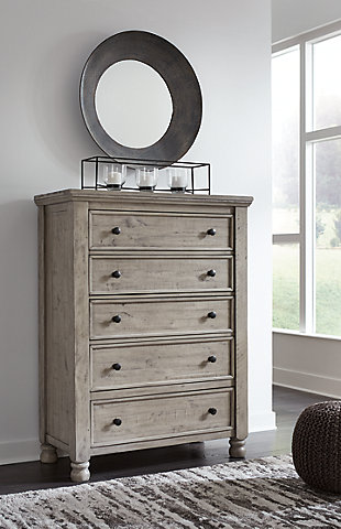 Harrastone Chest of Drawers, Gray, rollover