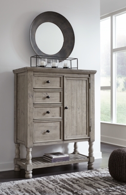 B816-48 Harrastone 4 Drawer Door Chest of Drawers, Gray sku B816-48