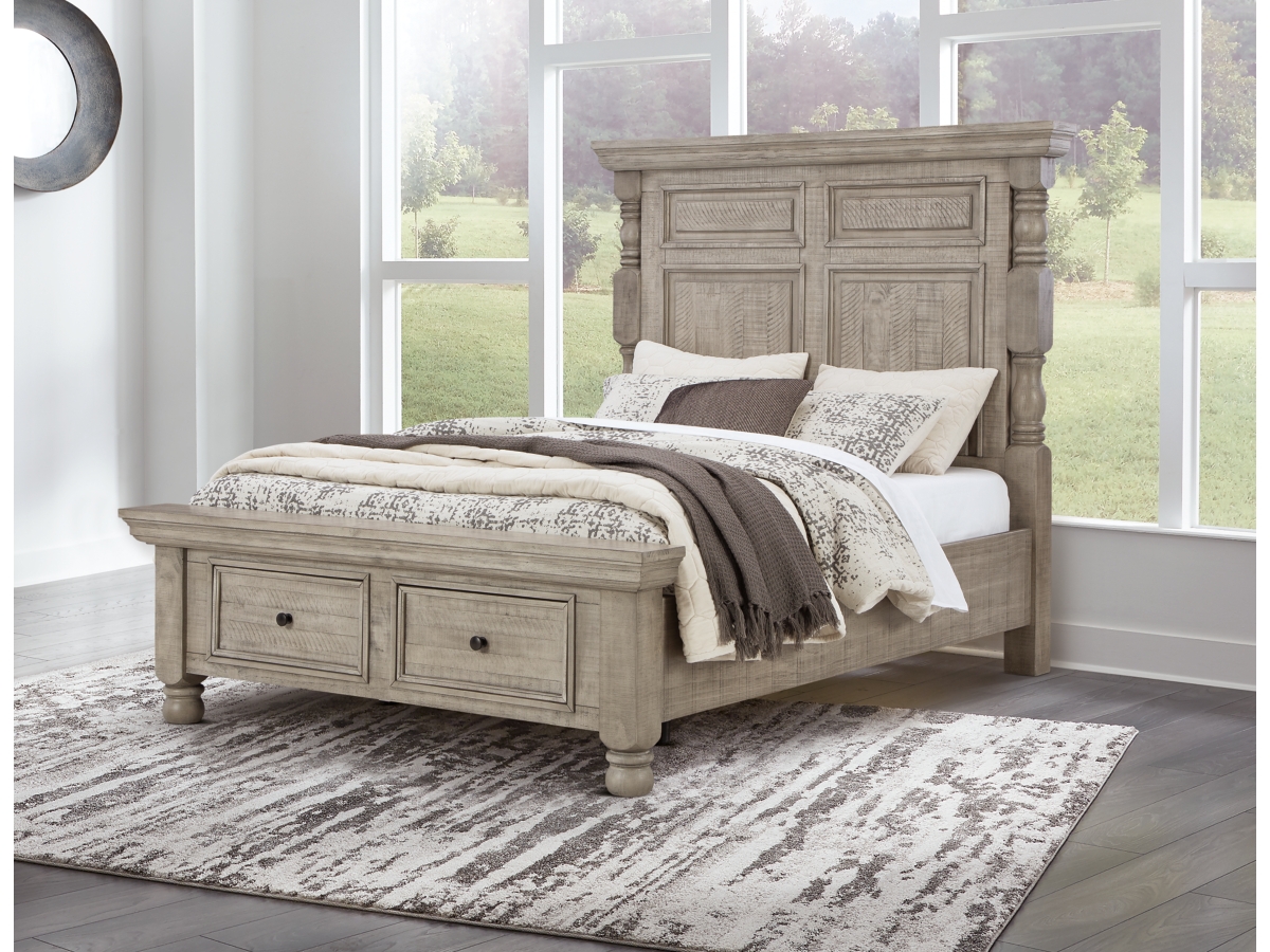 Harrastone Queen Panel Bed | Ashley