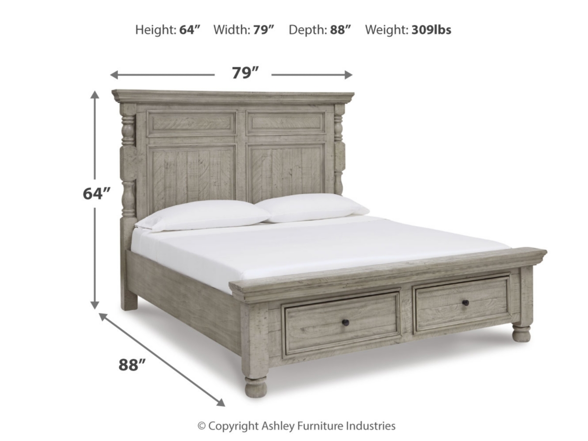 Harrastone King Panel Bed | Ashley