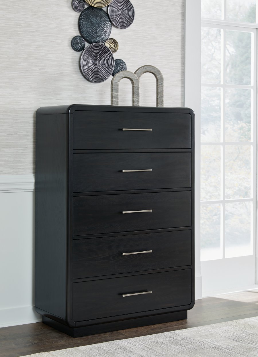 Cama King, tocador, espejo, cómoda y mesita de noche Rowanbeck - image 20