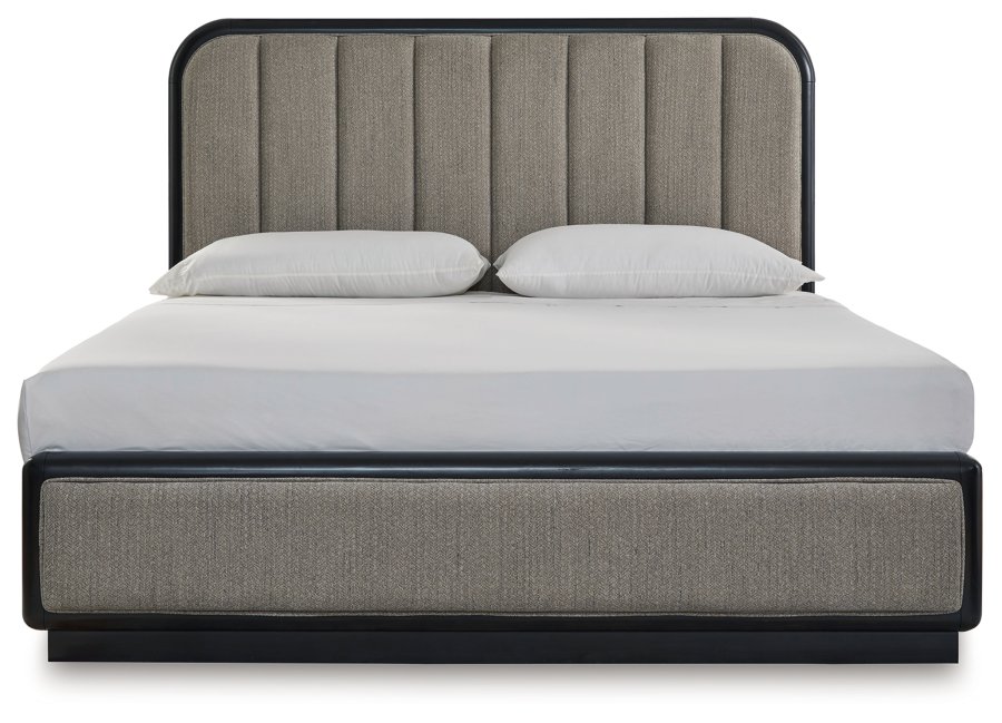Cama King, tocador, espejo, cómoda y mesita de noche Rowanbeck - image 9