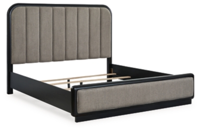 Rowanbeck King Upholstered Panel Bed - Thumbnail 2