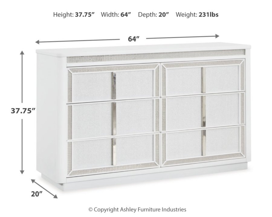 Chalanna Queen Storage Bed, Dresser and 2 Nightstands - image 6