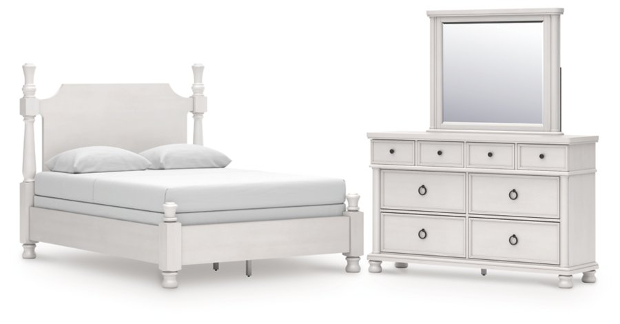 Cama Queen, Cómoda y Espejo Chadworth - image 1