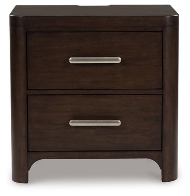 Breckington 28" 2 Drawer Charging Nightstand