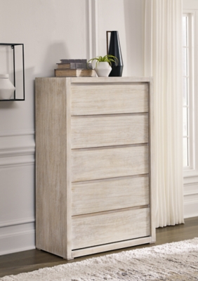 B872-46 Michelia 5 Drawer Chest of Drawers, Bisque sku B872-46