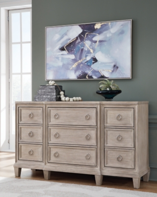 B922-31 Jorlaina 9 Drawer Dresser, Light Grayish Brown sku B922-31