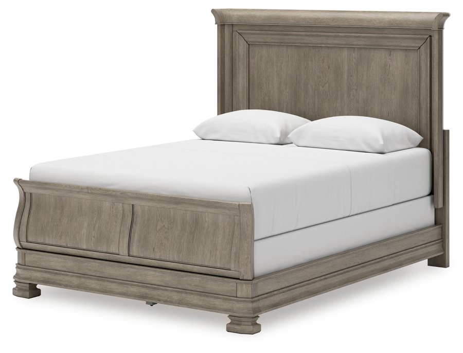 Cama trineo, cómoda y espejo Lexorne Queen - image 12