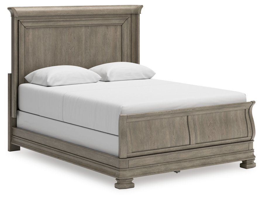 Cama trineo, cómoda y espejo Lexorne Queen - image 9