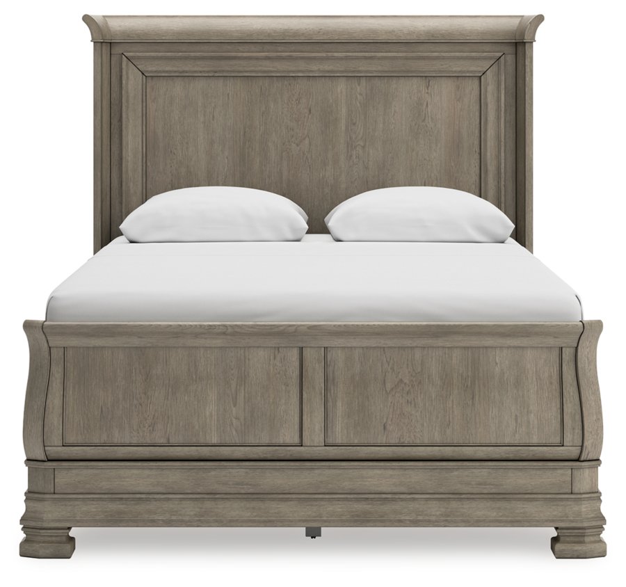 Cama trineo, cómoda y espejo Lexorne Queen - image 11