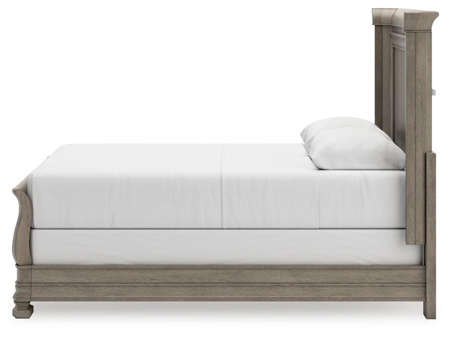 Cama trineo, cómoda y espejo Lexorne Queen - image 13
