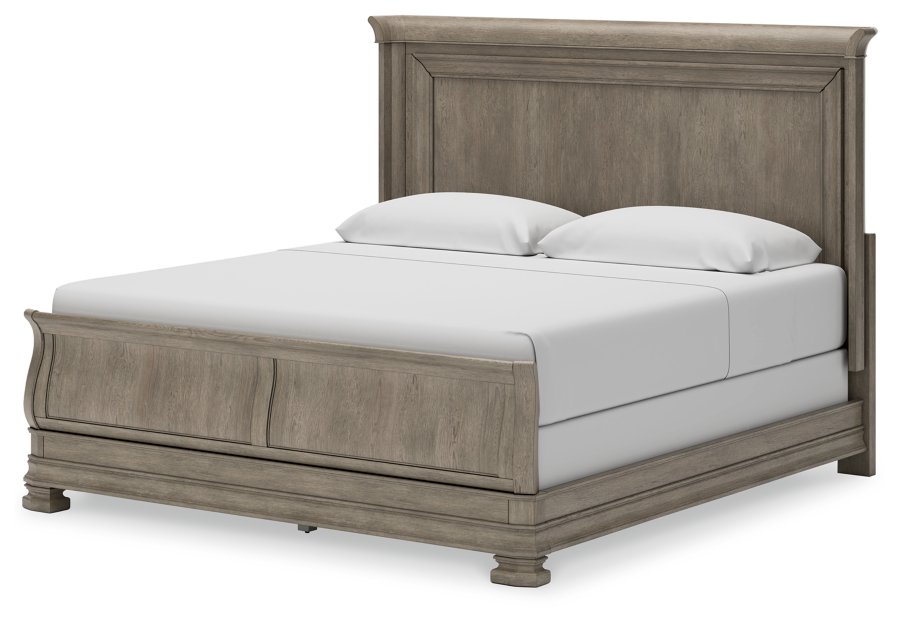 Cama trineo, cómoda y espejo Lexorne California King - image 9