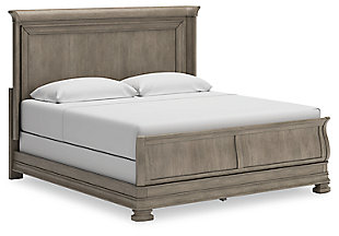 Lexorne California King Sleigh Bed, Gray, large