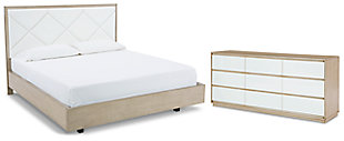 Wendora King Upholstered Bed with Dresser, , large