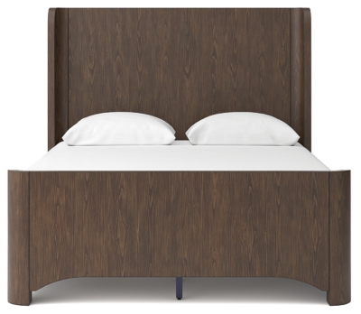 Neo Queen Panel Bed, Rich Brown, large