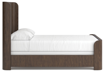 Neo Queen Panel Bed, Rich Brown, large
