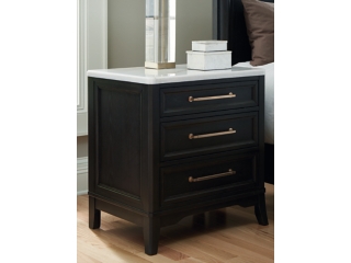 Welltern 28" 3 Drawer Charging Nightstand