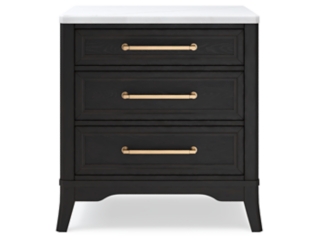 Welltern 28" 3 Drawer Charging Nightstand